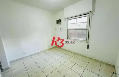 Apartamento com 1 dormitório à venda, 24 m² por r$ 300.000,00 - embaré - santos/sp