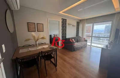 Apartamento com 1 dormitório à venda, 57 m² por r$ 780.000,00 - gonzaga - santos/sp