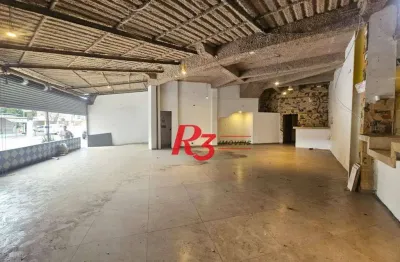 Loja para alugar, 400 m² por r$ 9.500,00/mês - marapé - santos/sp