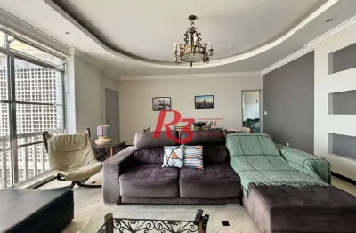 Apartamento com 3 dormitórios, 148 m² - venda por r$ 960.000,00 ou aluguel por r$ 6.900,00/mês - gonzaga - santos/sp