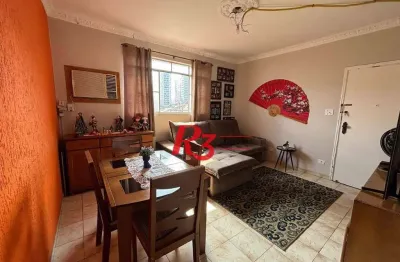 Apartamento com 2 dormitórios à venda, 88 m² por r$ 352.000,00 - gonzaga - santos/sp