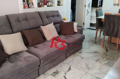 Apartamento com 3 dormitórios à venda, 98 m² por r$ 960.000,00 - boqueirão - santos/sp