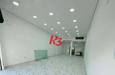 Loja para alugar, 100 m² por r$ 12.000,00/mês - ponta da praia - santos/sp
