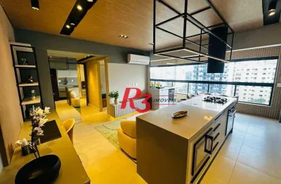 Apartamento com 2 dormitórios à venda, 65 m² por r$ 1.100.000,00 - ponta da praia - santos/sp