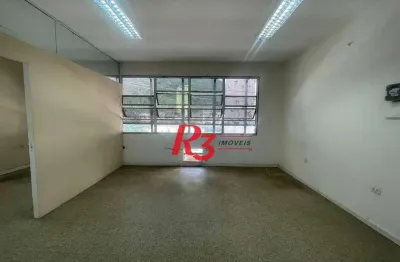 Sala para alugar, 80 m² por r$ 3.500,00/mês - centro - santos/sp