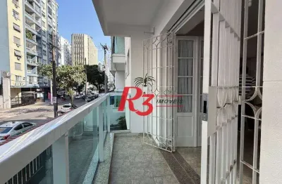 Apartamento à venda, 125 m² por r$ 680.000,00 - gonzaga - santos/sp