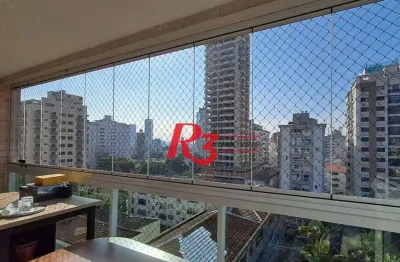 Apartamento com 3 dormitórios para alugar, 119 m² por r$ 11.000,00/mês - ponta da praia - santos/sp