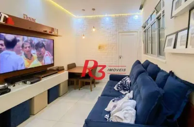 Apartamento com 2 dormitórios à venda, 63 m² por r$ 480.000,00 - boqueirão - santos/sp