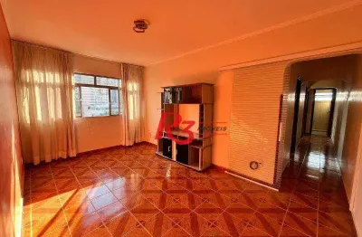 Apartamento com 3 dormitórios para alugar, 75 m² por r$ 3.400,00/ano - encruzilhada - santos/sp