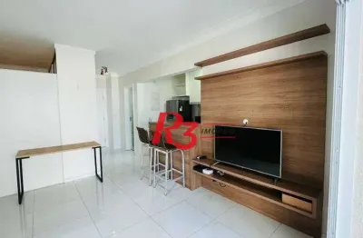 Apartamento à venda, 53 m² por r$ 690.000,00 - ponta da praia - santos/sp