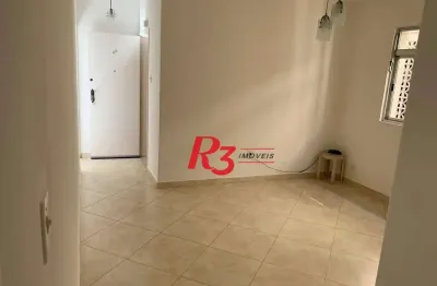 Apartamento com 2 dormitórios para alugar, 70 m² por r$ 3.400,00/mês - boqueirão - santos/sp