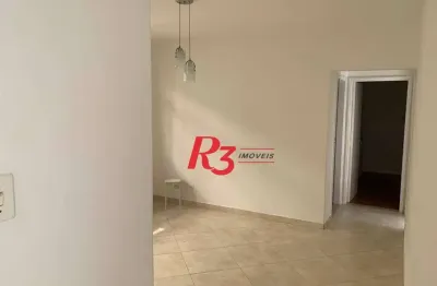 Apartamento com 2 dormitórios para alugar, 70 m² por r$ 3.400,00/mês - boqueirão - santos/sp