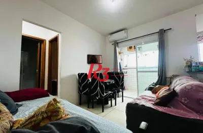 Apartamento com 1 dormitório à venda, 40 m² por r$ 340.000,00 - macuco - santos/sp