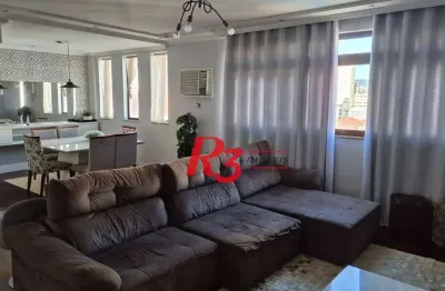 Apartamento com 4 dormitórios à venda, 173 m² por r$ 1.060.000,00 - gonzaga - santos/sp