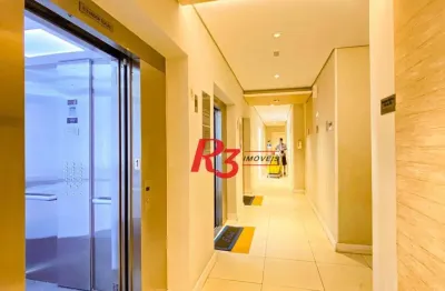Apartamento com 2 dormitórios para alugar, 49 m² por r$ 3.000,00/mês - areia branca - santos/sp