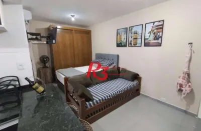 Studio à venda, 34 m² por r$ 310.000,00 - ponta da praia - santos/sp