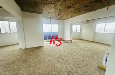 Sala para alugar, 135 m² por r$ 13.000,00/mês - ponta da praia - santos/sp