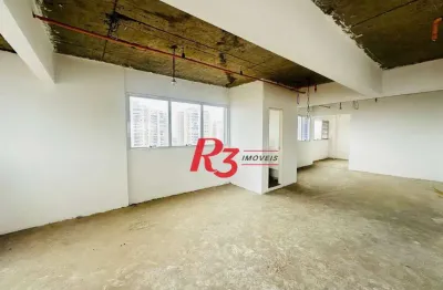 Sala para alugar, 135 m² por r$ 13.000,00/mês - ponta da praia - santos/sp