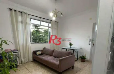 Apartamento com 2 dormitórios à venda, 66 m² por r$ 320.000,00 - marapé - santos/sp