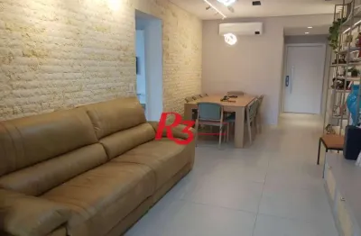 Apartamento com 3 dormitórios à venda, 132 m² por r$ 2.100.000,00 - pompéia - santos/sp