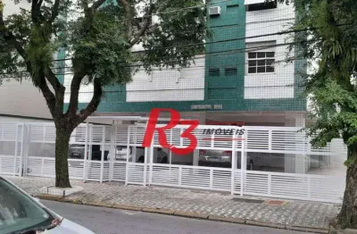 Apartamento com 1 dormitório à venda, 50 m² por r$ 300.000,00 - embaré - santos/sp