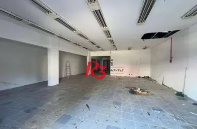 Loja para alugar, 250 m² por r$ 18.000,00/mês - aparecida - santos/sp