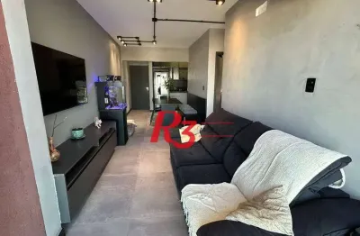 Apartamento com 2 dormitórios à venda, 59 m² por r$ 545.000,00 - vila matias - santos/sp