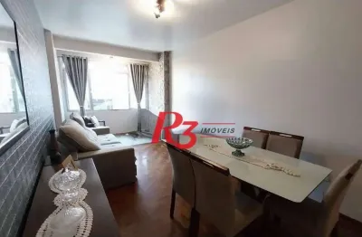 Apartamento com 3 dormitórios à venda, 136 m² por r$ 595.000,00 - gonzaga - santos/sp