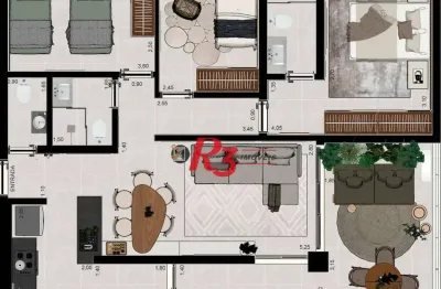 Apartamento à venda, 102 m² por r$ 1.350.000,00 - aparecida - santos/sp