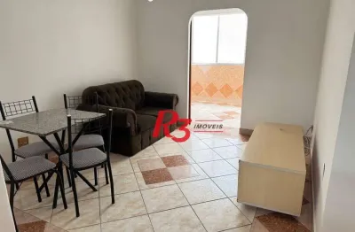 Apartamento com 1 dormitório para alugar, 57 m² por r$ 3.500,02/mês - josé menino - santos/sp