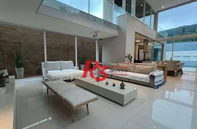 Casa com 4 dormitórios, 400 m² - venda por r$ 3.500.000,00 ou aluguel por r$ 15.000,00/mês - jardim guaiuba - guarujá/sp