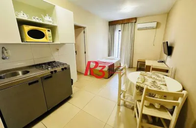 Flat com 1 quarto à venda na Rua Jorge Tibiriçá, 41, Gonzaga, Santos