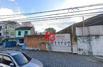 Terreno à venda, 1600 m² por r$ 7.500.000,00 - vila matias - santos/sp