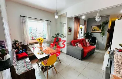 Apartamento à venda, 70 m² por r$ 570.000,00 - campo grande - santos/sp