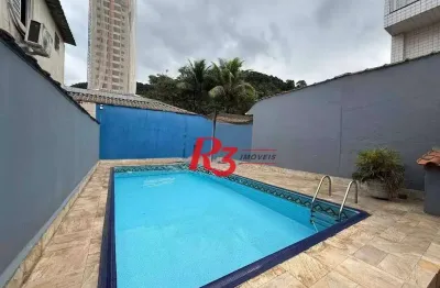 Casa à venda, 306 m² por r$ 920.000,00 - marapé - santos/sp