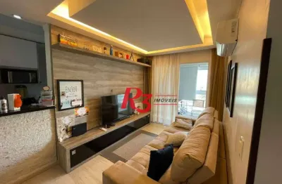 Apartamento com 2 dormitórios à venda, 70 m² por r$ 800.000,00 - vila belmiro - santos/sp