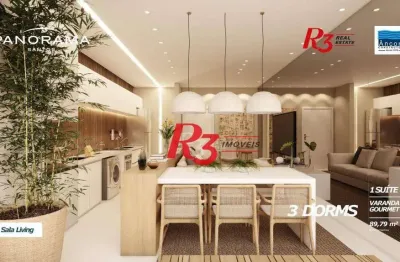Apartamento com 2 dormitórios à venda, 72 m² por r$ 980.000,00 - encruzilhada - santos/sp
