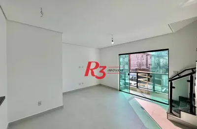 Sobrado com 2 dormitórios à venda, 90 m² por r$ 820.000,00 - marapé - santos/sp
