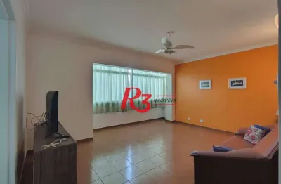 Apartamento com 3 dormitórios à venda, 120 m² por r$ 852.000,00 - gonzaga - santos/sp