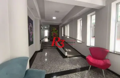 Kitnet com 1 dormitório à venda, 32 m² por r$ 320.000,00 - boqueirão - santos/sp