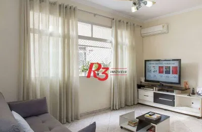 Apartamento com 2 dormitórios à venda, 64 m² por r$ 500.000,00 - campo grande - santos/sp