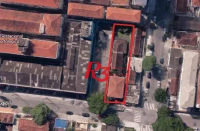Terreno à venda, 550 m² por r$ 1.950.000,00 - campo grande - santos/sp