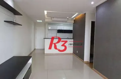 Apartamento para alugar, 92 m² por r$ 6.000,00/mês - ponta da praia - santos/sp