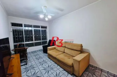 Apartamento com 2 dormitórios para alugar, 76 m² por r$ 3.100,00/mês - embaré - santos/sp