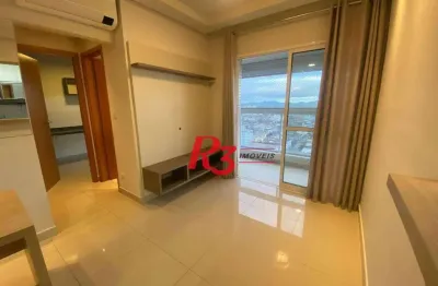 Apartamento com 1 dormitório para alugar, 58 m² por r$ 4.800,02/mês - vila matias - santos/sp