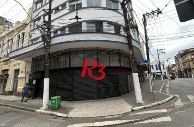 Loja para alugar, 180 m² por r$ 7.000,00/mês - centro - santos/sp