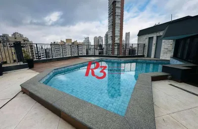 Cobertura com 5 dormitórios à venda, 504 m² por r$ 4.900.000,00 - gonzaga - santos/sp