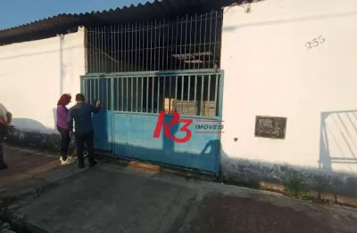 Galpão para alugar, 250 m² por r$ 10.000,00/mês - santa maria - santos/sp