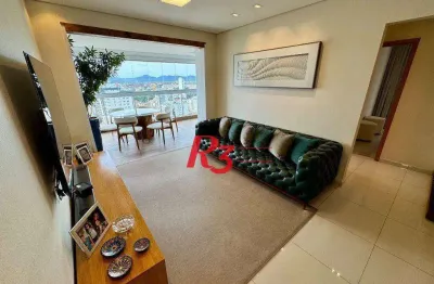 Apartamento à venda, 136 m² por r$ 1.900.000,00 - aparecida - santos/sp