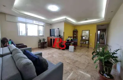 Apartamento com 2 dormitórios à venda, 95 m² por r$ 615.000,00 - marapé - santos/sp
